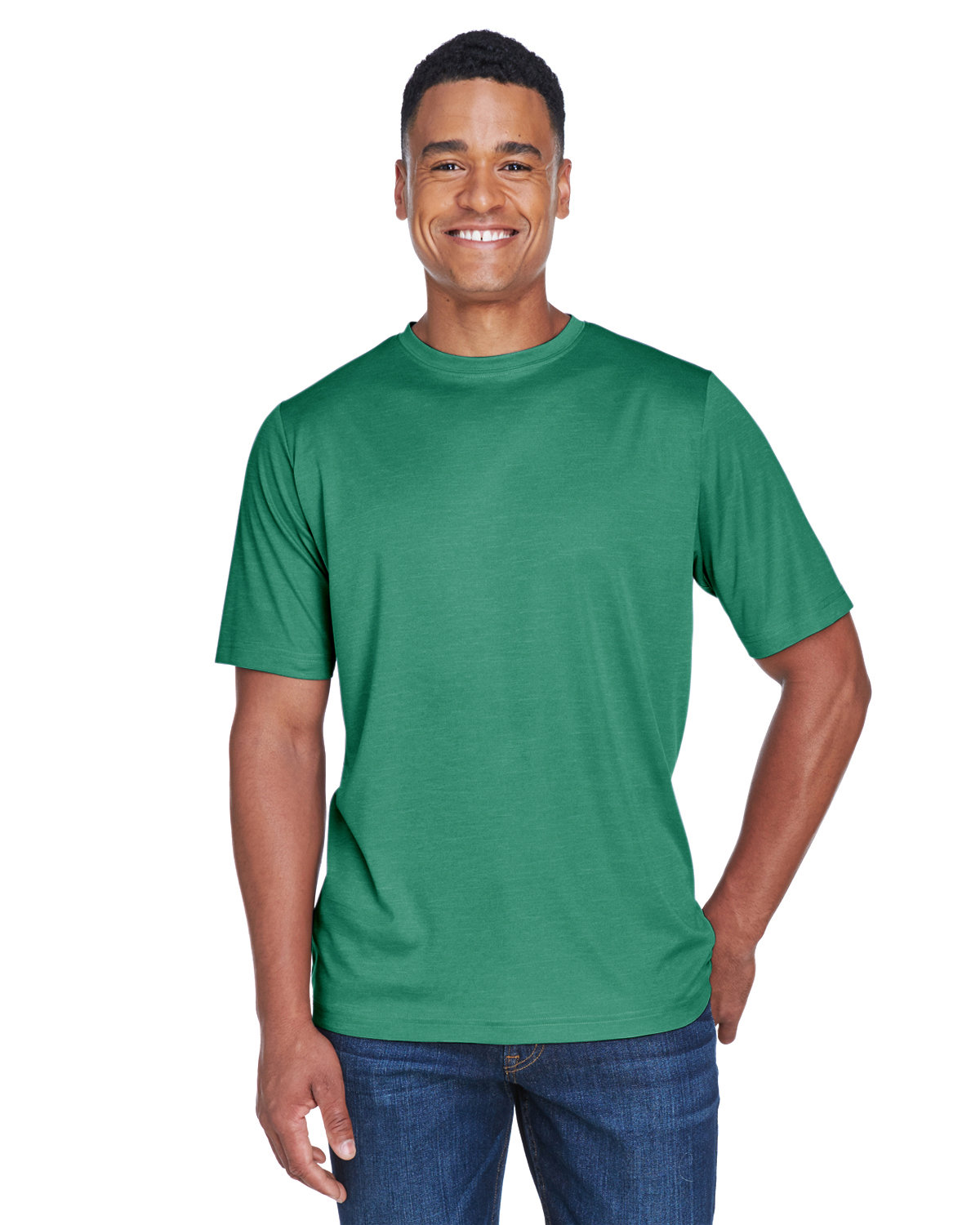 Front view of Men’s Sonic Heather Performance T-Shirt