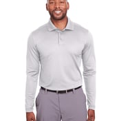 Front view of Mens Corporate Long-Sleeve Performance Polo