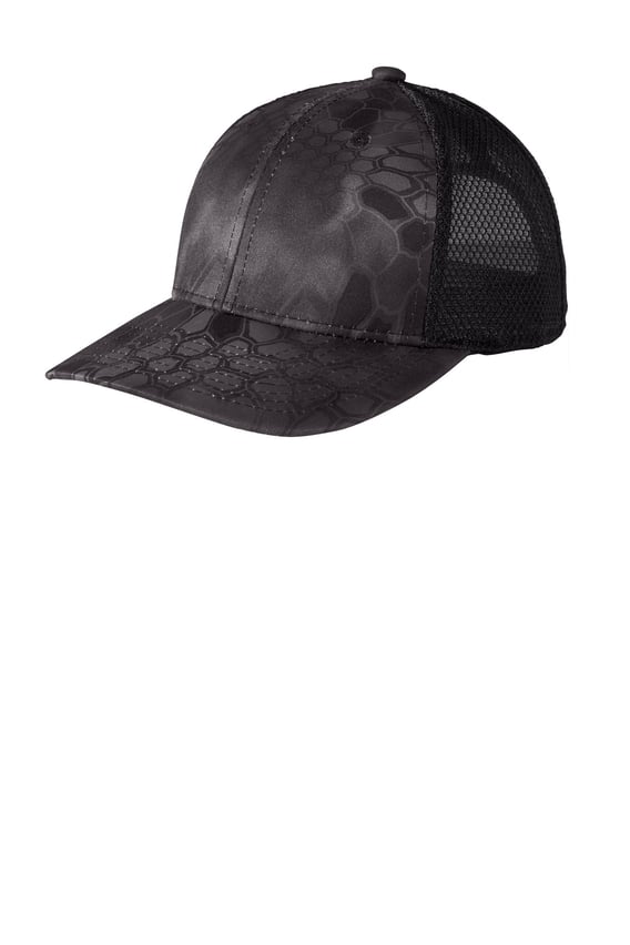 Front view of Performance Camouflage Mesh Back Snapback Cap
