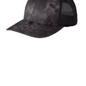 Front view of Performance Camouflage Mesh Back Snapback Cap