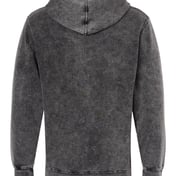 Back view of Midweight Mineral Wash Hooded Sweatshirt