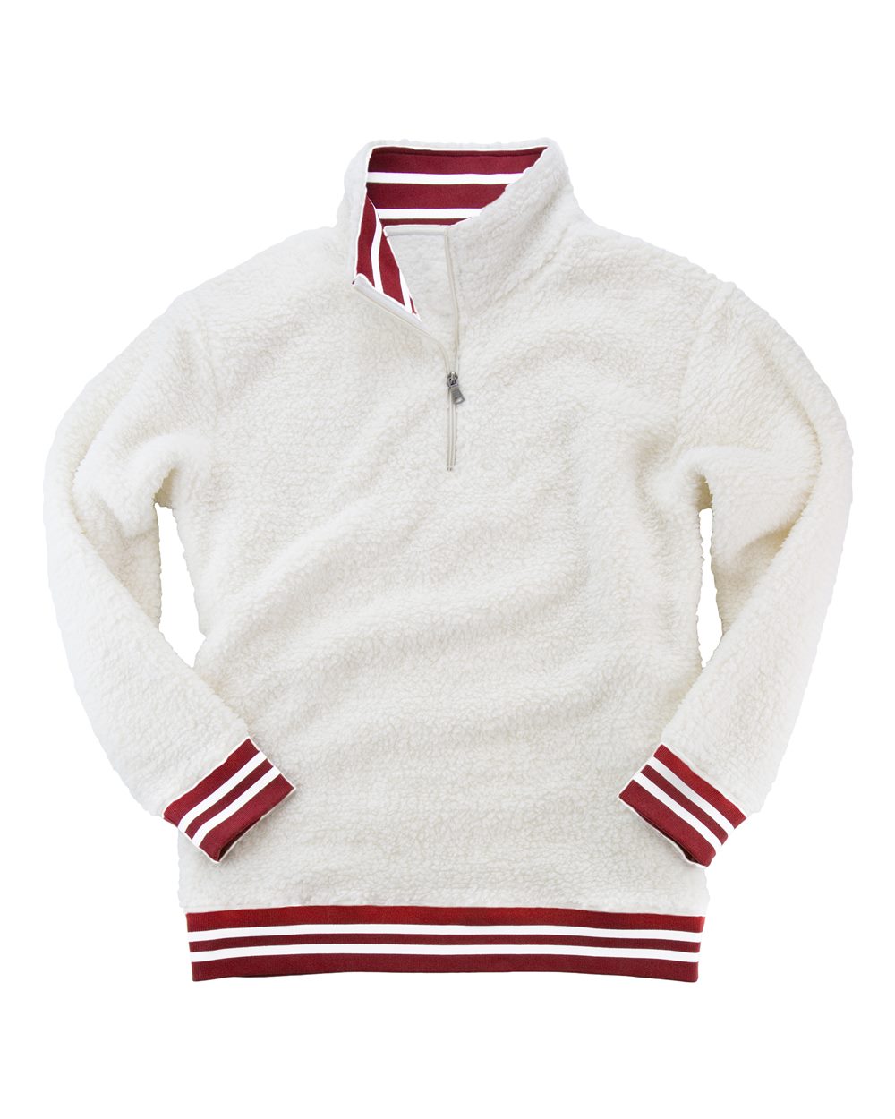Front view of Varsity Sherpa Quarter-Zip Pullover
