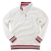 Front view of Varsity Sherpa Quarter-Zip Pullover