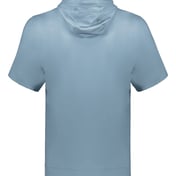 Back view of Eco Revive™ Youth Ventura Soft Knit Short Sleeve Hoodie