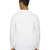 Back view of Men’s Agility Performance Long-Sleeve Piqué Rewneck