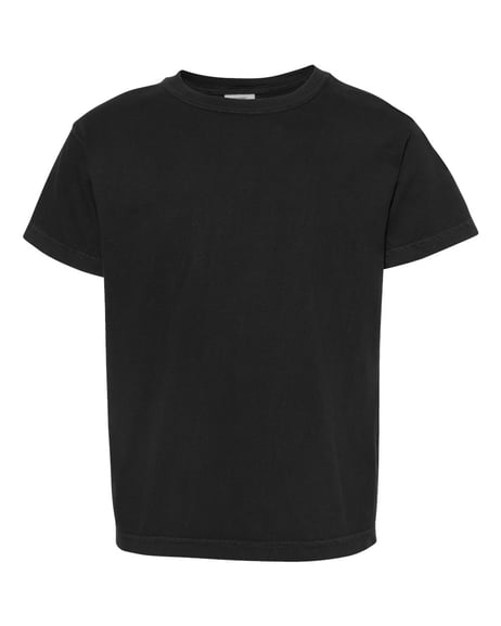 Frontview ofGarment-Dyed Youth Heavyweight T-Shirt