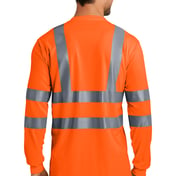 Back view of ANSI 107 Class 3 Long Sleeve Snag-Resistant Reflective T-Shirt