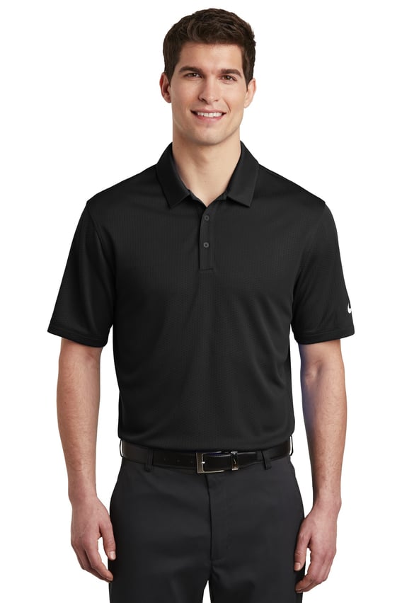 Front view of Dri-FIT Hex Textured Polo