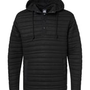 Front view of Horizon Quilted Anorak Hooded Pullover