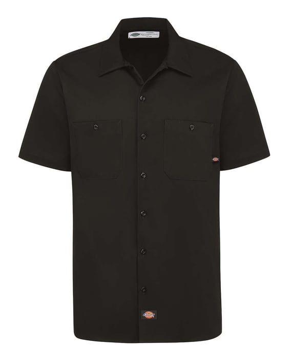 Front view of Industrial Short Sleeve Cotton Work Shirt