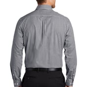Back view of Broadcloth Gingham Easy Care Shirt