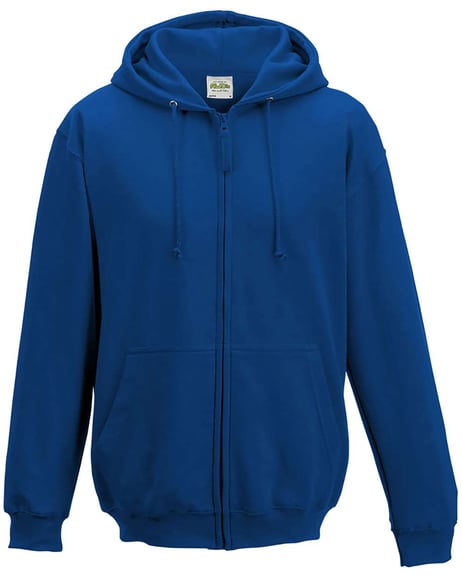Front view of Midweight College Full-Zip Hooded Sweatshirt