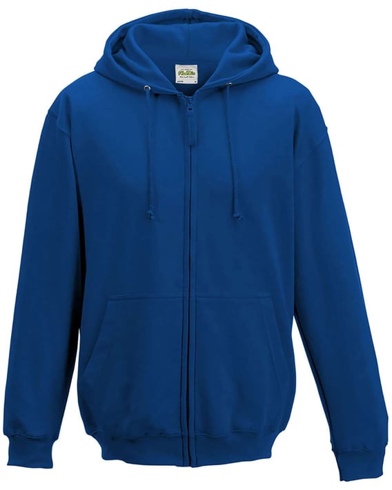 Front view of Midweight College Full-Zip Hooded Sweatshirt
