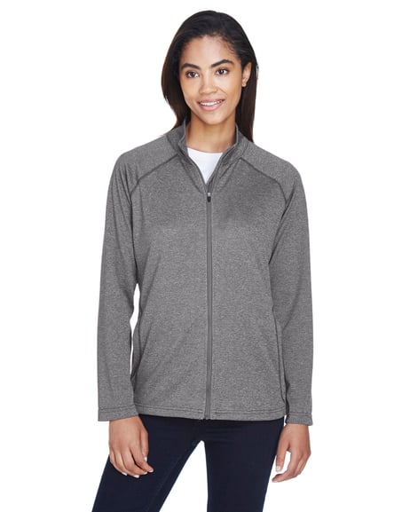 Frontview ofLadies’ Stretch Tech-Shell® Compass Full-Zip