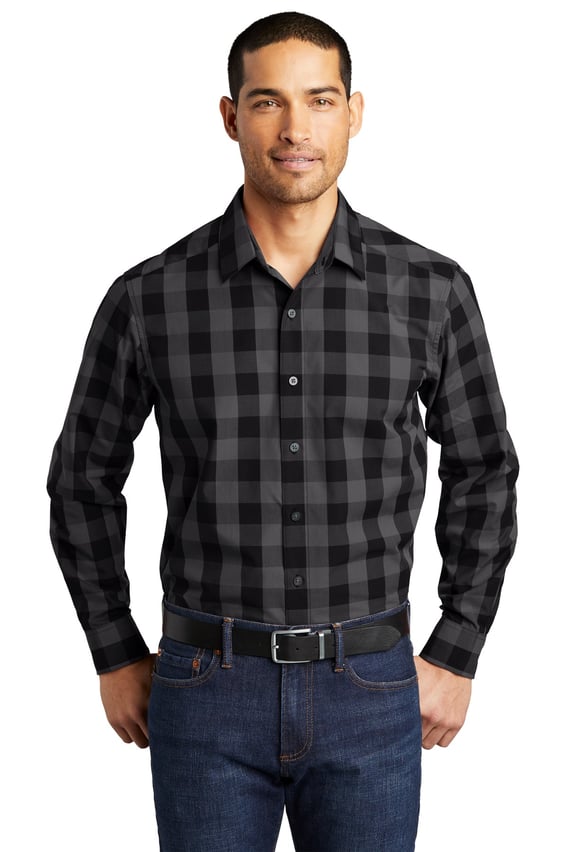Front view of Everyday Plaid Shirt