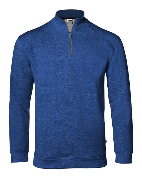 Front view of FitFlex French Terry Quarter-Zip Sweatshirt