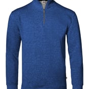 Front view of FitFlex French Terry Quarter-Zip Sweatshirt