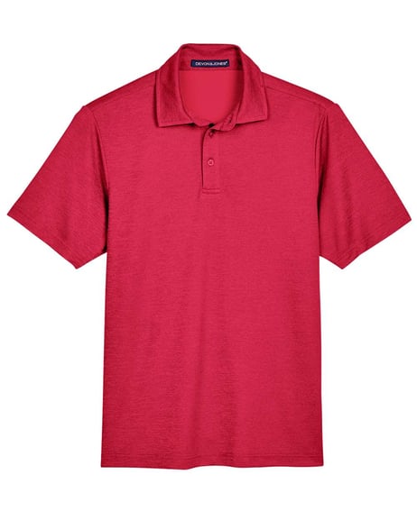 Front view of CrownLux Performance® Address Mélange Polo