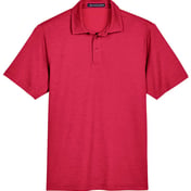 Front view of CrownLux Performance® Address Mélange Polo