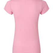 Back view of Women’s Fitted Fine Jersey Tee