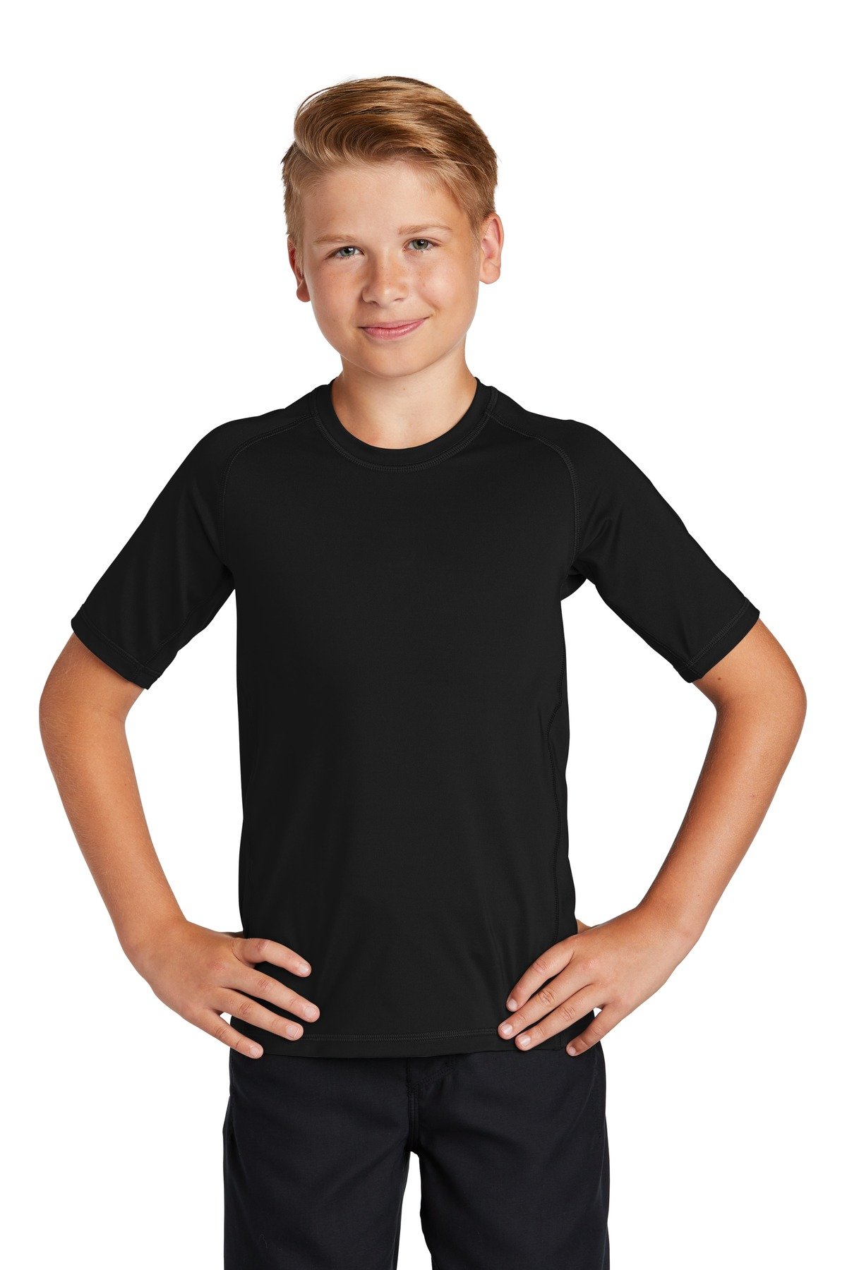 Front view of Youth Rashguard Tee