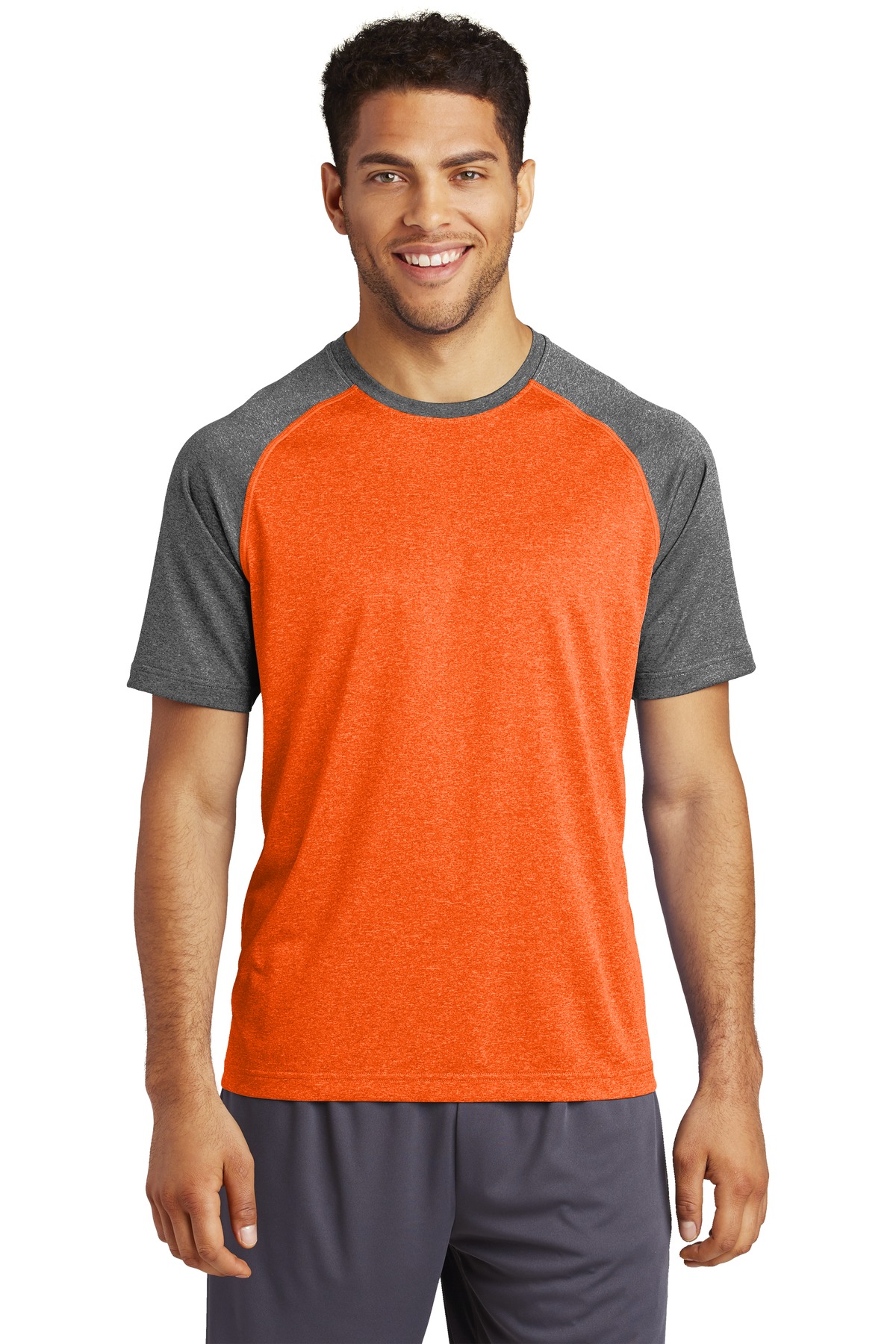 Front view of Heather-On-Heather Contender Tee
