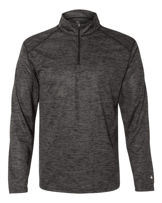 Front view of Tonal Blend Quarter-Zip Pullover