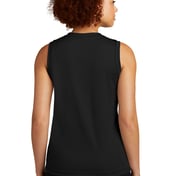 Back view of Ladies Sleeveless PosiCharge® Competitor V-Neck Tee