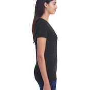 Side view of Women’s Invisible Stripe V-Neck T-Shirt