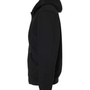 Side view of Crossfire Heavyweight Power Fleece Hooded Jacket With Thermal Lining