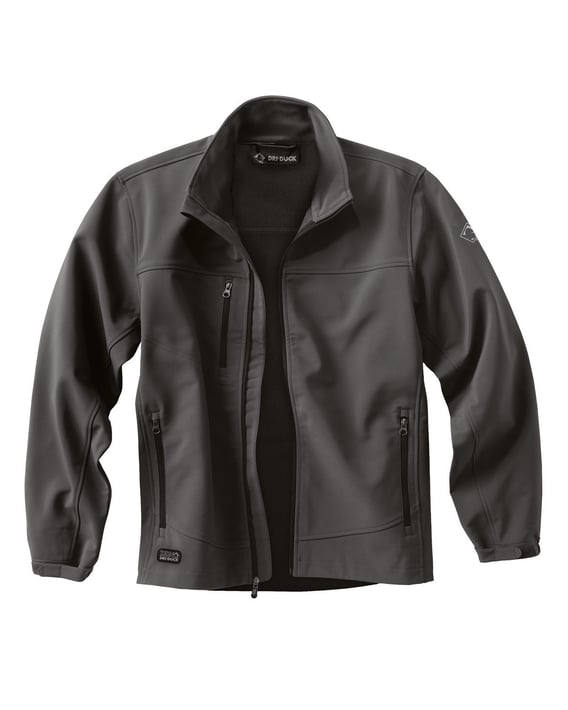 Front view of Men’s 90% Polyester/10% Spandex Water Resistant Soft Shell Tall Motion Jacket