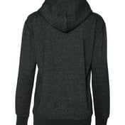 Back view of Women’s Glitter French Terry Hooded Sweatshirt