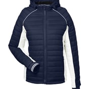 Front view of Women’s Nautical Mile Hooded Puffer Jacket