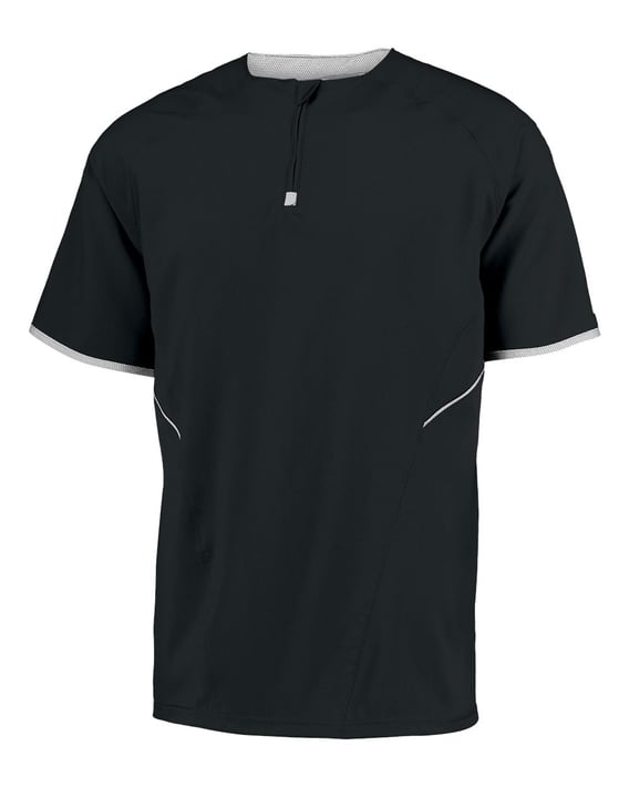 Front view of Dri-Power® Short Sleeve Quarter-Zip Pullover