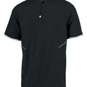 Front view of Dri-Power® Short Sleeve Quarter-Zip Pullover