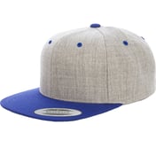 Front view of Adult 6-Panel Structured Flat Visor Classic Two-Tone Snapback