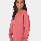 Side view of Garment-Dyed Youth Crewneck Sweatshirt