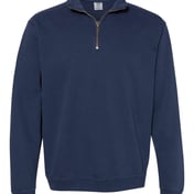Front view of Garment-Dyed Quarter Zip Sweatshirt