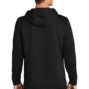 Back view of Sport-Wick® Fleece Hooded Pullover