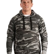 Front view of Enzyme-Washed French Terry Hooded Sweatshirt