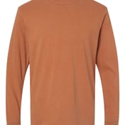 Front view of Garment-Dyed Heavyweight Long Sleeve T-Shirt