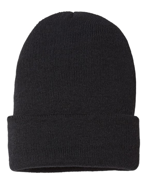 Front view of USA-Made Sustainable Cuffed Beanie