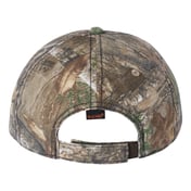 Back view of Camo Cap With American Flag Undervisor