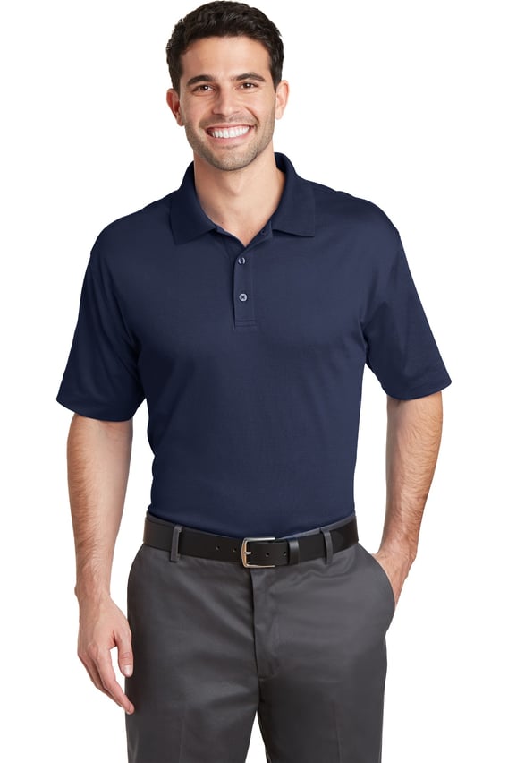 Front view of Rapid Dry Mesh Polo