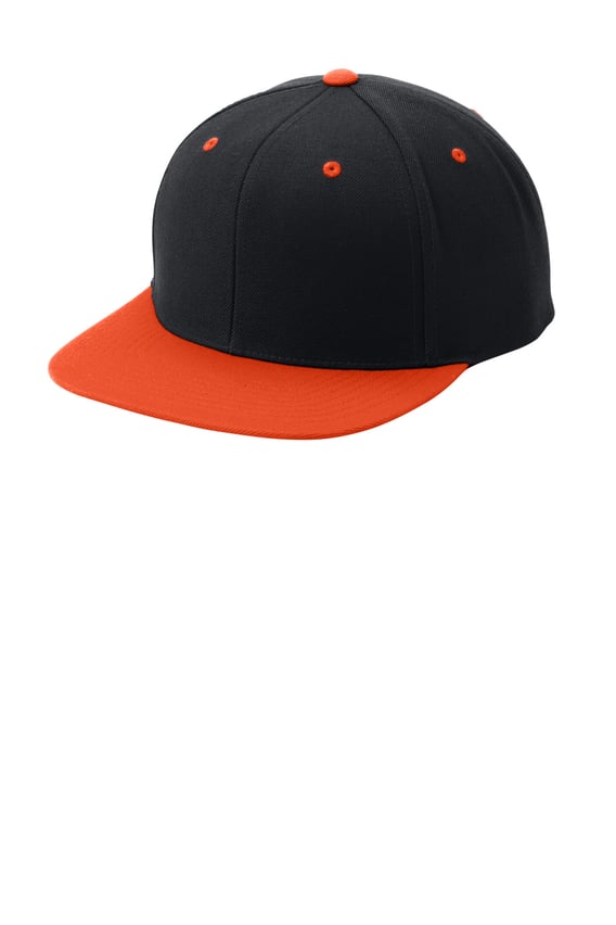 Front view of YP Classics&reg; Flat Bill Snapback Cap
