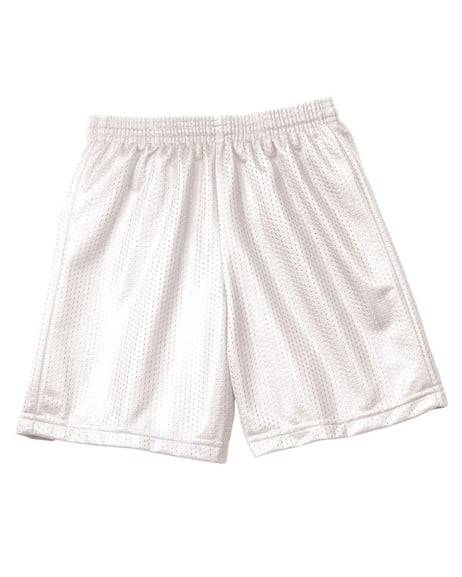 Frontview ofYouth Six Inch Inseam Mesh Short