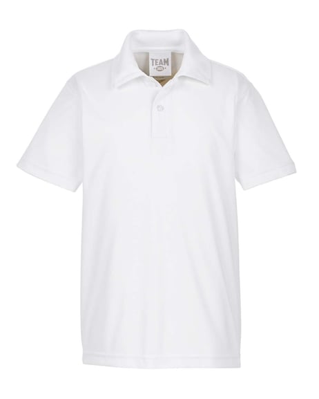 Front view of Youth Zone Performance Polo