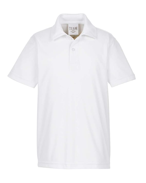 Front view of Youth Zone Performance Polo