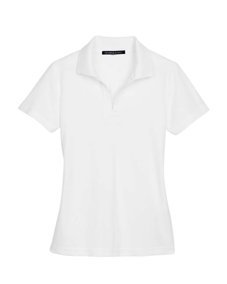 Front view of Women's CrownLux Performance® Plaited Polo