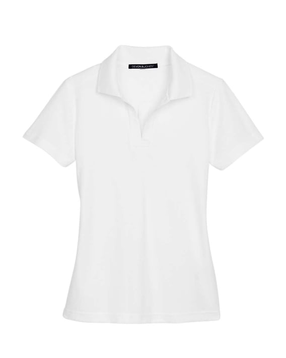 Front view of Women’s CrownLux Performance® Plaited Polo